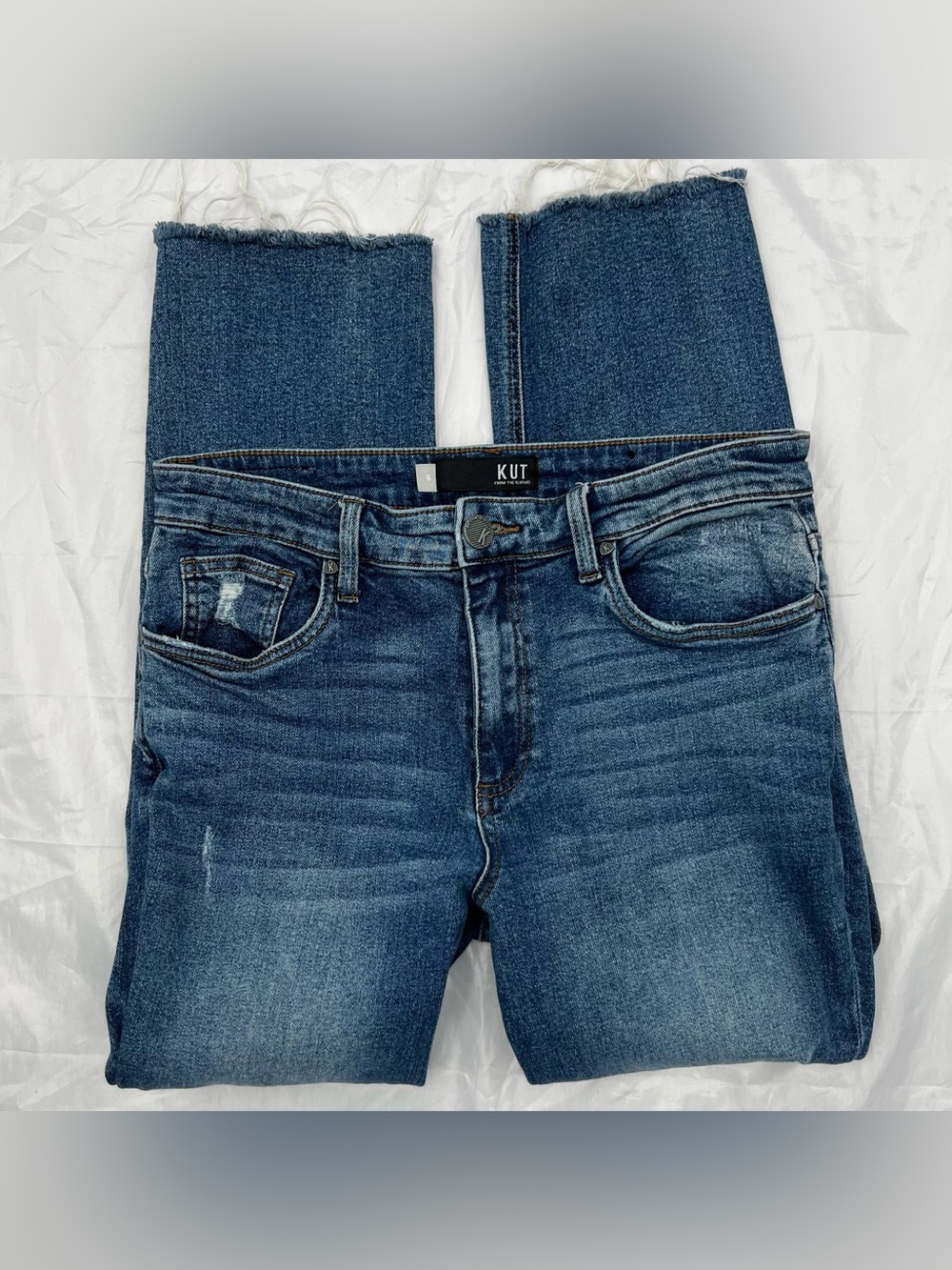 J075 Kut from the Kloth Size 6 Dark Blue Rachael Mom Jean